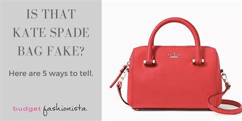 how to spot a fake kate spade bag|kate spade authentication guide.